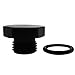 6AN Male O-ring Boss Port Plug Seal Nut Block Off Cap Aluminum Fuel Fitting Adapter Hex Plugs with AN-06 ORB Black
