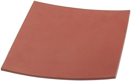 KUNSE 200x200x5mm Red Rubber Sheet Resistance-High Temperature Rubber Board