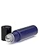 6 Pack - Empty Roll on Glass Bottles [Stainless Steel Roller] 10ml Refillable Color Roll On for Fragrance Essential Oil - Metal Chrome Roller Ball - 10 ml 1/3 oz - Frosted Blue Color