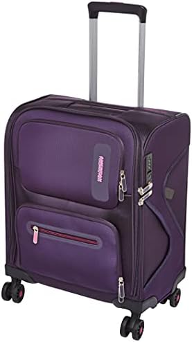 american tourister zing purple laptop backpack BRIDGET this little guy has everything you need to make your quick getaway stress free and fun! American Tourister Maxwell Soft Cabin