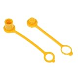 Homyl 2pcs / set Propane and Natural LP Gas Quick Disconnect Dust Cap Plug Cover 3/8'' Quick Disconnect Connect 3/8 inch 2-Piece PACK