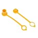 Homyl 2pcs / set Propane and Natural LP Gas Quick Disconnect Dust Cap Plug Cover 3/8'' Quick Disconnect Connect 3/8 inch 2-Piece PACK