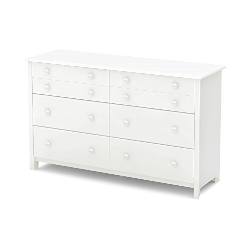 South Shore Little Smileys 6-Drawer Double Dresser, Pure White