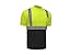 (NEW SIZES) CJ Safety CJHVTS2003 ANSI Class 2 High Vis Short Sleeve Black Bottom Safety Shirt Moisture Wicking Mesh (2XL, Green)