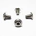 RSD (4) Rear License Plate Stainless Steel Screws for All BMW Models ~ Added Security with Button Head Socket Cap Style