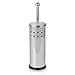 Home Intuition Polished Chrome Stainless Steel Vented Toilet Brush and Holder, 1 Pack