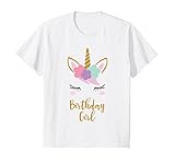 Kids Unicorn Birthday T-Shirt, Unicorn Gift, Birthday Outfit 6 White