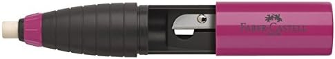 Faber-Castell 2 in 1 eraser sharpener combination x 1 single, Blue/Red - Image 3