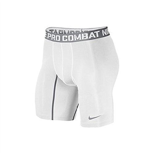 Nike Pro Combat 6 Compression Shorts, XXL, White
