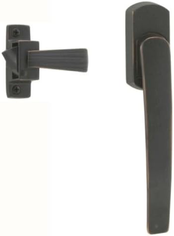 Accents Storm Door Latches - Villa Style - Solid Brass - Black