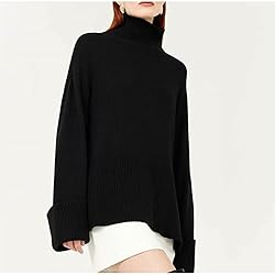 Women's Oversized Turtleneck Sweater Long Sleeve