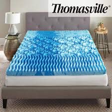 Thomasville 3" inch Gel Memory Foam Mattress Topper with Tri-Zone Technology Full Size