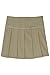 French Toast Big Girls' Pleated Scooter with Gross Grain Ribbon, Khaki, 8