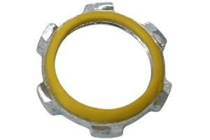 COREX 1/2 Inch Steel Sealing Lock Nut - Electrical Conduit Locknut with PVC Molded Gasket for A Weatherproof Seal and Zinc Plated for Corrosion Resistance - 1-Pack