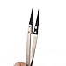 DROK DIY & Pro Micro Portable Stainless Steel Antimagnetic Pointed Tweezer Precision Forcep, Replaceable Anti Static Ceramic Tweezer Bit Tip, Highly Heat Resistant up to 2912℉/1600℃