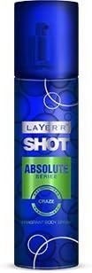 Layer'r Shot Absolute Series Craze Body Spray, 135ml