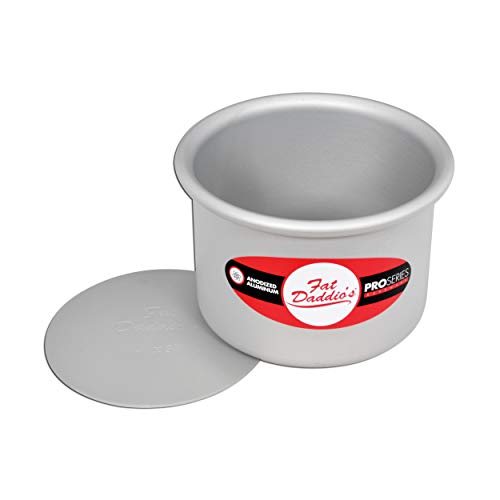 Fat Daddio's PCC-43 Round Cheesecake Pan, 4 x 3 Inch, Silver