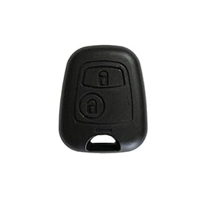 UTS-Shop Sleutelbehuizing, twee knoppen geschikt voor Peugeot 107 207 307 406 308 Citroen C4 C1 C2 C3 Model Serie