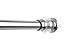 BINO 'Ashby' Chrome and Acrylic Tension Shower Curtain Rod - 42