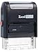 ExcelMark Scanned Self Inking Rubber Stamp - Red Ink with 5cc Refill Ink