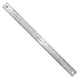 Westcott Stainless Steel Office Ruler With Non Slip Cork Base, 18 Inches