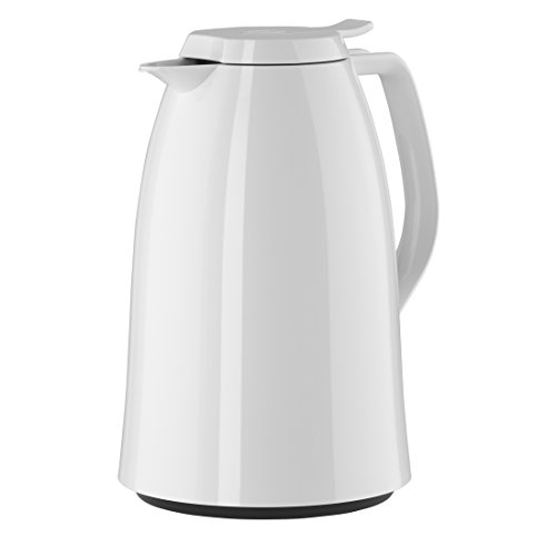 Emsa Mambo High Impact Plastic Thermal Carafe with Glass Liner, 51 oz, White Emsa Mambo High Impact Plastic Thermal Carafe with Glass Liner, 51 oz, White