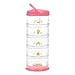 Innobaby Packin' Smart Stackable and Portable Storage System for Formula, Baby Snacks and More. Set of 5 Stackable Containers in Strawberry Sorbet. BPA Free.