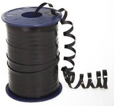 Darice 1-26/R5-ST17 Curling Ribbon Crimped.187Inx500Yd Spool, 500 Yd, Black