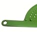 Plastic Kitchen Pot Strainer with Handle - Hand Held Flat Crescent Small Drainer - Handheld for Straining Grease Pasta Spaghetti Water
