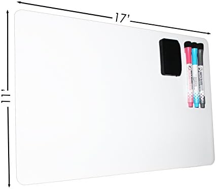 Teick Magnetic Dry Erase Whiteboard For Fridge 17x11