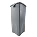 Rubbermaid Commercial Products Untouchable Square Trash Can, Gray, for Offices/Mailrooms/Classrooms/Areas of High Waste Generation