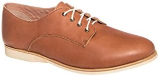 Women's Lightweight Derby Lace-up Flat Oxfords for Women Shoe Lightest Weight Comfortable Premium Leather Comfort Travel Walking Shoe Memory Foam Footbed, Great for Orthotics