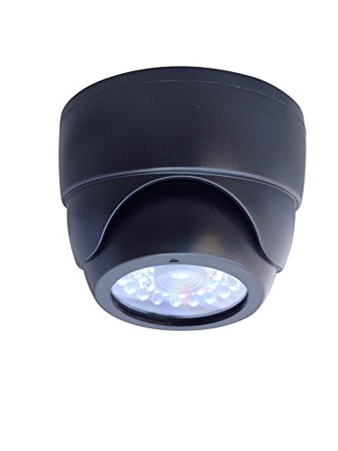 UniquExceptional UDC8-black, Indoor Dummy, Fake Dome Security Cameras with 30 Illuminating Nightime LEDs