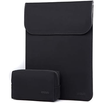 HYZUO 15-16 Inch Laptop Sleeve Case Compatible with 2019 MacBook Pro 16 A2141/ Surface Laptop 3 15 Inch/Dell XPS 15/2012-2015 Old MacBook Pro Retina 15 A1398 with Small Bag, Faux Suede Leather