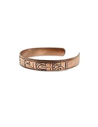 Cobre puro Curación pulsera. tibetano om mani padme hum pulsera.
