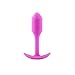 b-Vibe Snug Plug 1, Weighted Silicone Butt Plug, Beginner Anal Plugs - Sex Toys for Adults, 55g (Fuchsia)