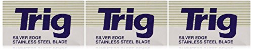 Trig silver edge stainless double edge razor blades - 3…
