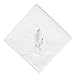 Selected Hanky Women's/Ladies Cotton Handkerchiefs Floral Embroidered with Lace 6 Pack