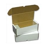 BCW 500 count Storage Box - Corrugated Cardboard Storage Box - Baseball, Football, Basketball and Hockey cards
