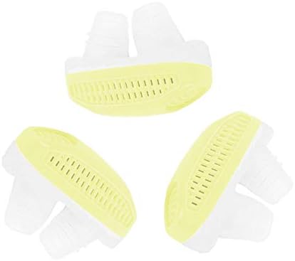 Anti Snore Device to Ease Breathing - Nose Vents Solution for Comfortable Sleep - Stop Snore Nasal Dilators for Men and Women (Yellow)