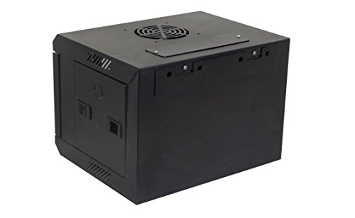 4U-High 12''-Deep 10''-Narrow Wallmount Cabinet Enclosure Network Rack Locking Glass Door