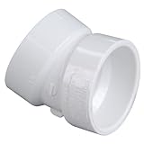 NIBCO 4808 Series PVC DWV Pipe Fitting, 22.5 Degree Elbow, 2