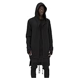 OLRIK Mens Hooded Outwear Plus Long Hoodies Overcoat