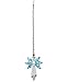 Anna Crystalworld Rainbow Guardian Angel Crystal Suncatcher for Home/Car Decoration & Porch Decor & Hangings Crystal Glass Ornament (Sea Blue)