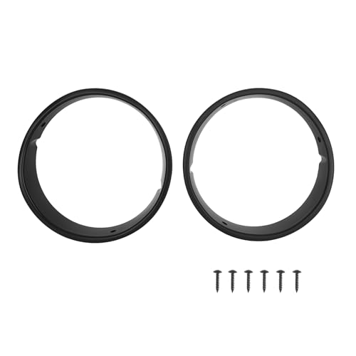Photo 1 of Hooke Road Wrangler TJ Matte Black Headlight Bezels Cover Trim for 1997-2006 Jeep Wrangler TJ (Pair)