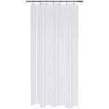 Mrs Awesome Small Stall Shower Curtain Liner 36 x 72 inch, PEVA 8G Thick & Heavy Duty, 3 Bottom Magnets, Waterproof, 36x72, Clear