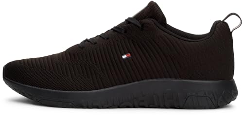 Runner Sneaker Hombre Corporate Knit Rib Runner Calzado Deportivo, Negro (Black), 42