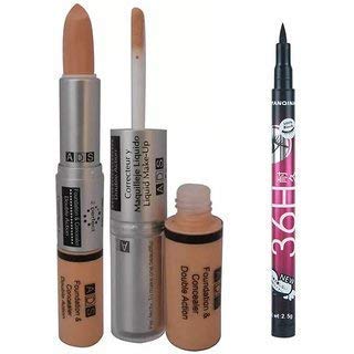 ADS Foundation and Concealer with Sketch Pen Eyeliner