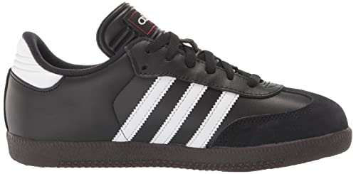 adidas Boy's Samba Classic Soccer Shoe, Black/White/Black, 1.5 Little Kid