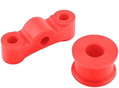 Shifter Bushing Kit, 2Pcs Red Polyurethane Car Auto Shifter Bushing Kit for 84-87 94-01